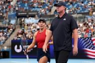 Jessica Pegula (L) with David Witt